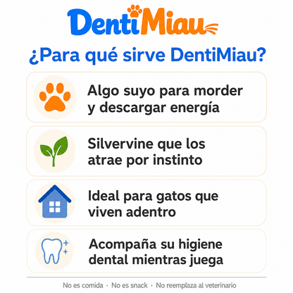 DentiMiau™ | Pack de Sticks Dentales para tu gato